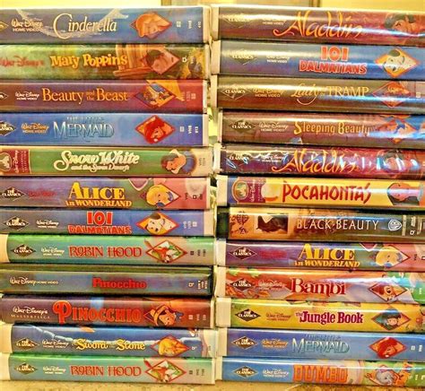 Walt Disney Black Diamond Collection And Masterpieces VHS LOT Nice