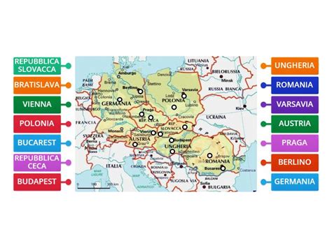 Europa Centro Orientale Sovrascrivi Gli Elementi Principali Labelled