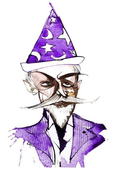Paul Dukas French Composer Caricatured As A Sorcerer Giclee Print