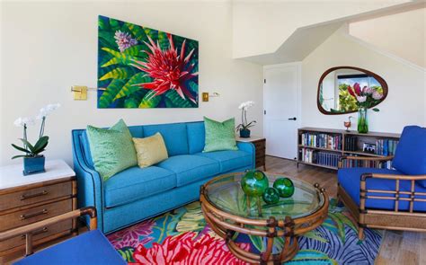 Vibrant Island Condo Tropical Living Room Hawaii By Kala