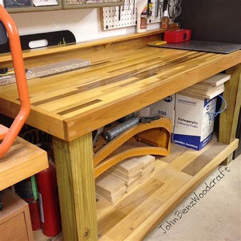 Butcher Block Top Workbenches Workbench Systems Custom Made To Meet