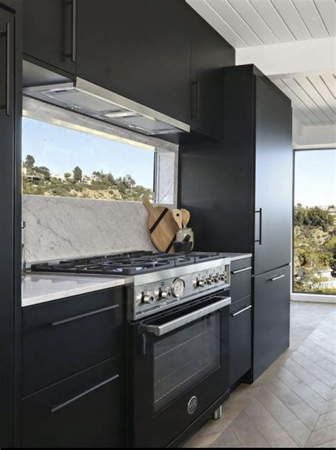 Window Above Stove Industrial Kitchen Design Modern Kitchen Design