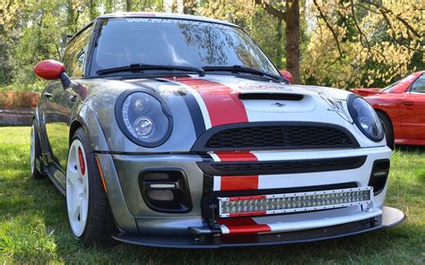 The bar is made from 1.75'', 0.095 wall, dom tubing, is nasa and scca legal. Alter Ego: SneedSpeed Super Cooper - Right Foot Down