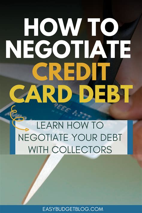 You should be aware of these before initiating negotiations. How to Negotiate Credit Card Debt - Easy Budget in 2020 | Credit cards debt, Paying off credit ...