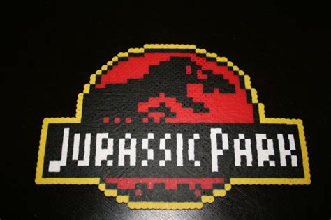 Jurassic Park Logo Pixel Art