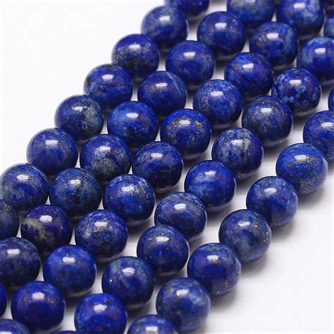 5strands 6mm8mm Round Natural Lapis Lazuli Bead Strands For Jewelry