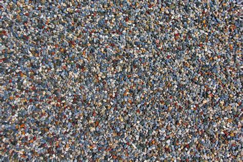 Texture Of Lots Of Small Colorful Pebbles On The Ground Stock Image