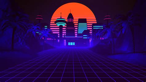 Animated Synthwave Wallpaper Posted By Andrew Harvey