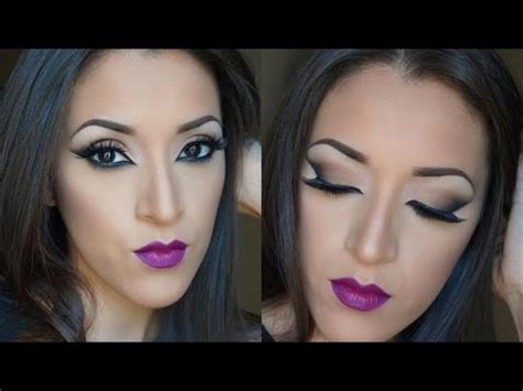 Sexy Cat Eye Makeup Tutorial With Bold Lip Youtube