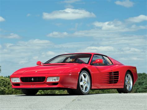 Ferrari 512 Tr Testarossa 1992 V12 Qui Développe 428 Cv Photoscar