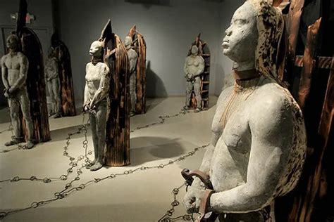 powerful installation on slavery marks african american museum s new rigor