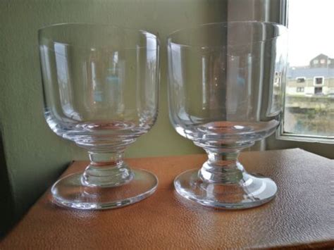 Dartington Glass Pair Victoria Short Stemmed Goblets Ft 33 Range Rare £40 Ebay
