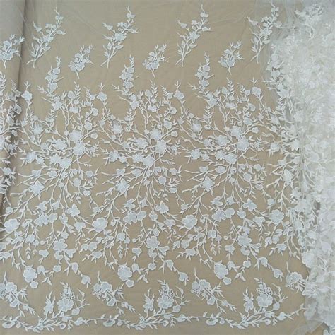 Floral Lace Fabric Fashionable Wedding Dress Fabric Guipure Etsy In