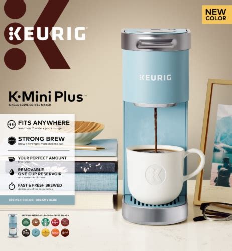 Keurig® K Mini Plus Single Serve Coffee Maker Dreamy Blue 1 Ct Smith’s Food And Drug