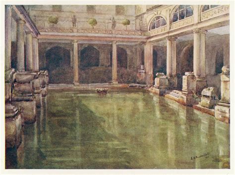 Roman Bath House Drawing