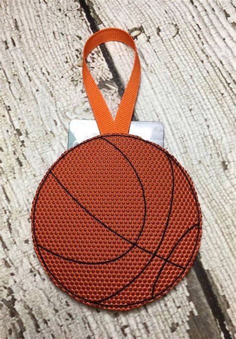 Basketball Gift Card Holder Ornament In The Hoop DIGITAL
