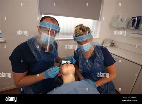 retransmitting amending spelling of name to alan dentist dr alan clarke and dental nurse lynsey