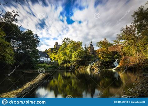 Waterfall Castle Stock Photo 57589914