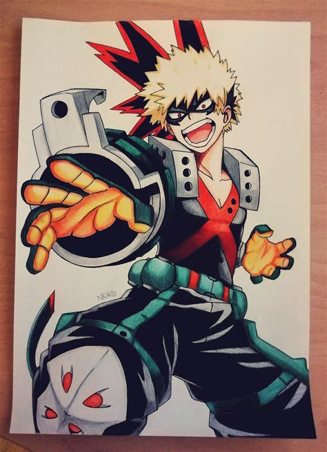 Here I Am Again With Another Of My Drawing This Time Its Bakugo From