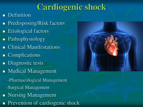 Cardiogenic Shock Medical Surgical Nursing