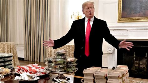Trump Orders 300 Burgers To White House Amid Shutdown Bbc News