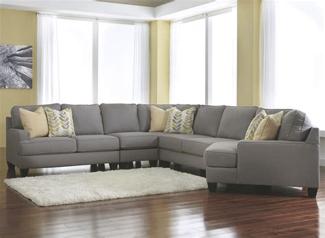 Modern 5 Piece Sectional Sofa With Right Cuddler And Reversible Seat