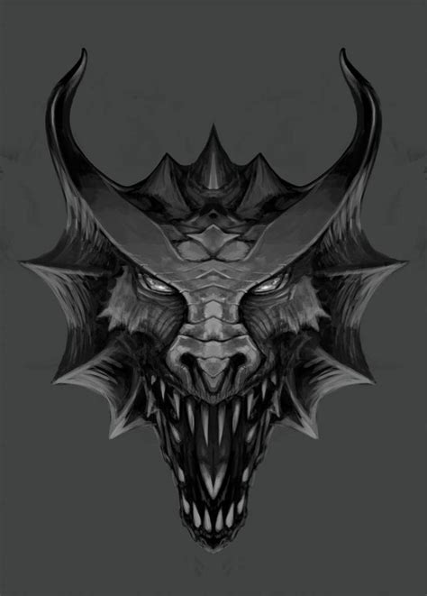 Concept Sketch Dragons Head Sketch 03 Dragon Head Drawing Dragon
