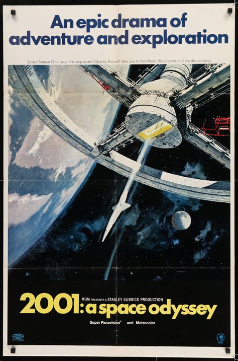 2001 A Space Odyssey Movie Poster 1 Sheet 27x41 Original Vintage