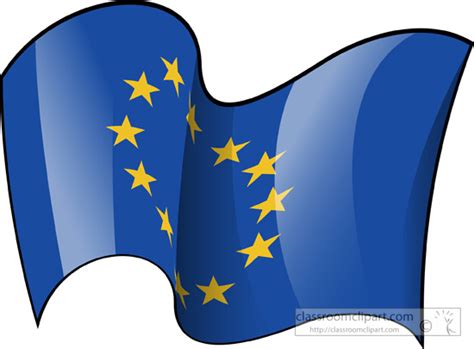 World Flags Clipart European Union Waving Flag Clipart 3 Classroom