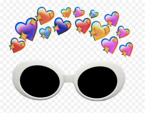 Discover Trending Snapchat Glasses Filter With Hearts Emojisunglasses Emoji Snapchat Free