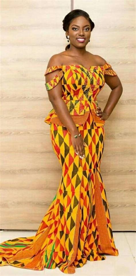 Kente Kaba And Slit African Fashion Ankara Kitenge African Women Dresses African Prints