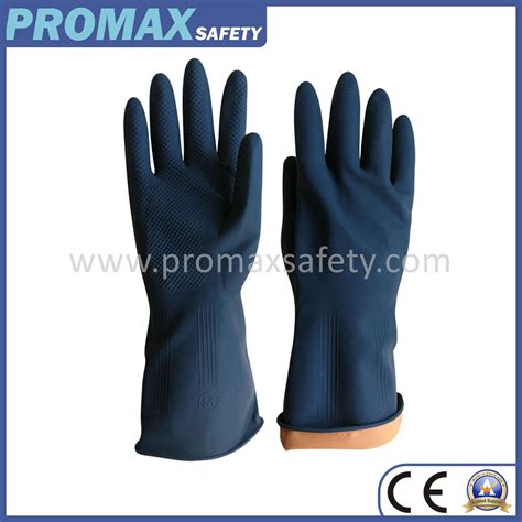 Natural Black Industrial Household Latex Rubber Safety Work Gloves China Natural Rubber Gloves