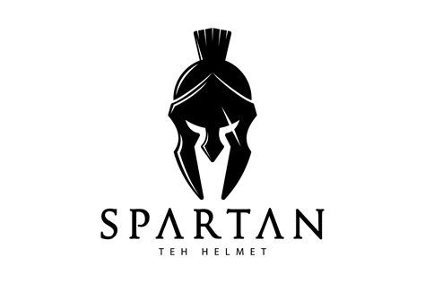 Spartan Helmet Logo Vector Illustration Graphic By Barra Zain