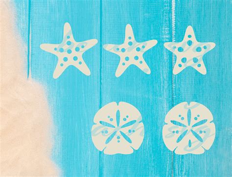 Svg And Dxf File Sand Dollar And Starfish Svg Beach Svg Etsy