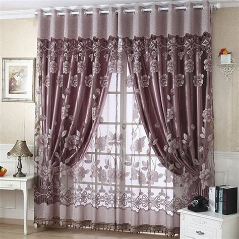 Lelinta 1 Pcs Luxury Elegant Sheer Curtains L 25 M X W 1m 985