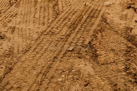 Truck Tire Tracks In Mud Stock Photo Image Of Dirt Machinery 13819340