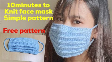 Free printable face masks templatesshow all. How to knit face mask ,(eng sub) free pattern knit ...