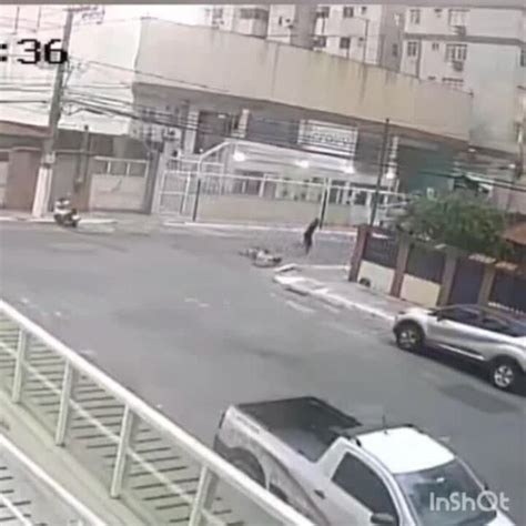 Vídeo mostra criminoso atirando em PM durante tentativa de assalto em