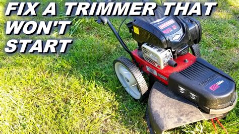 The truth is, all brands of trimmers are prone to not start at some point. Fixing a Craftsman walk behind trimmer that's not running ...
