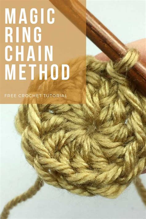 How To Crochet A Magic Ring With Chain Method Here Is A Video About How To Crochet In The Round