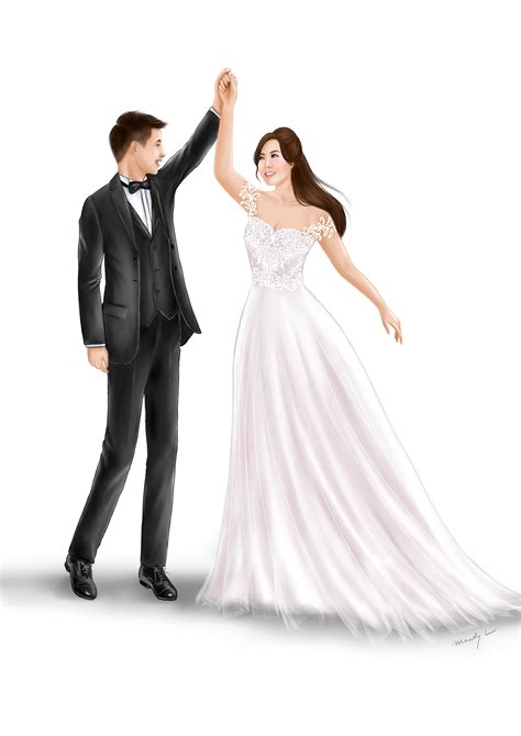 Wedding Illustration By Draw A Story Wedding Illustration Wedding