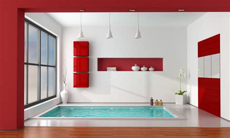 You can use bathroom colors to enhance certain features, or change the look of a neutral bathroom with the clever use of accent colors. Red Bathroom Design Ideas | InteriorHolic.com