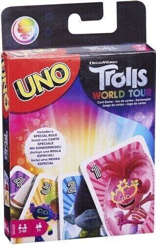Dreamworks Uno Trolls World Tour By Mattel Newfactory Sealed 2 To 10