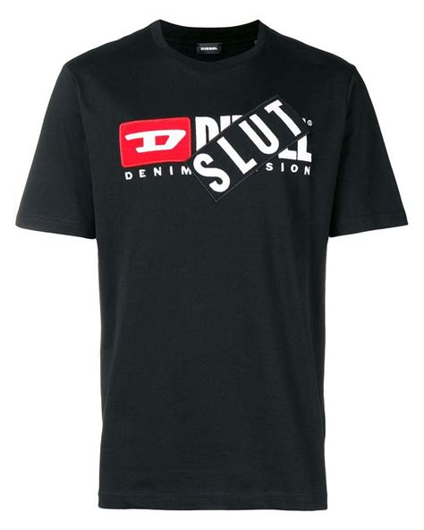 Diesel Slut T Shirt In Black For Men Lyst
