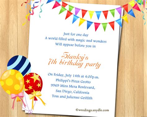 Housewarming Party Invitations Invitation Wordings For Birthday Celebration