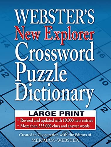 Websters New Explorer Crossword Puzzle Dictionary Third Edition