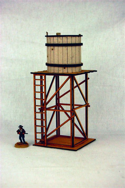 Old West Cowboy Building Water Tower 25mm 28mm Terrain D034 Arcane