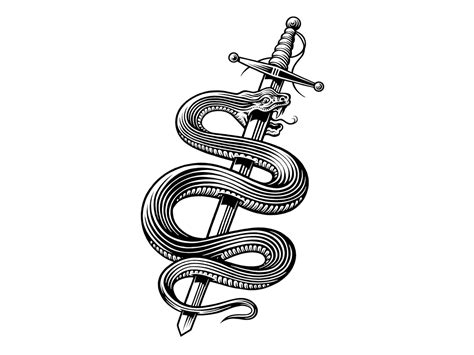 Snakes And Swords Snake Tattoo Design Snake Art Snake