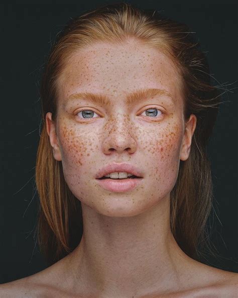 Redhead Girl Freckles Redheads Portrait Makeup People Beauty