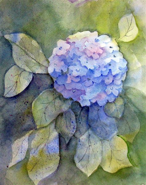 Hydrangea I Admired Linfrye S Hydrangea Painting So Much I Flickr